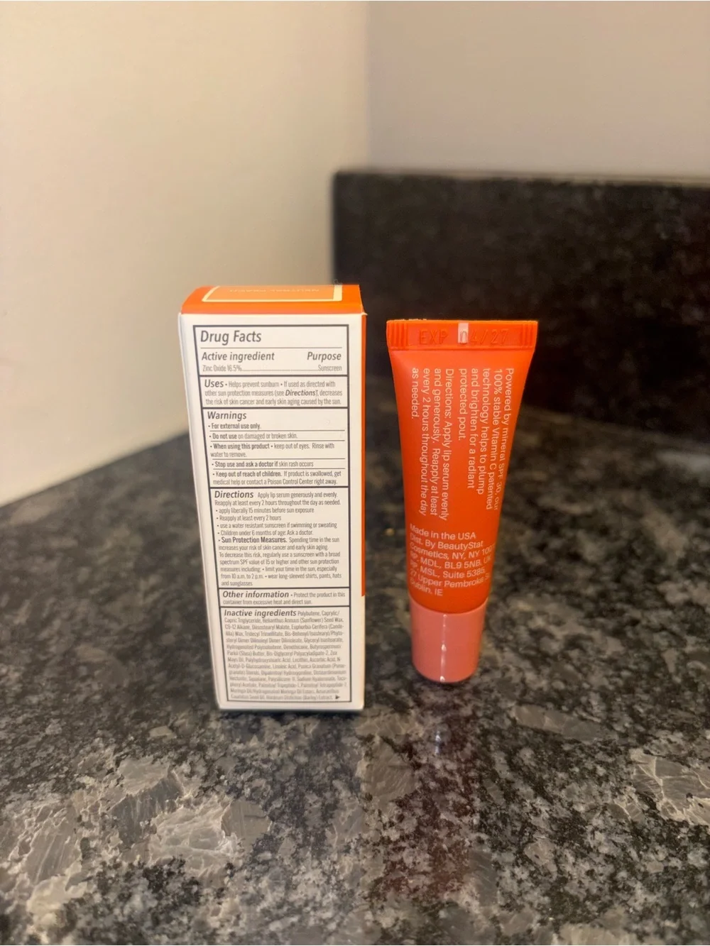 BeautyStat Vitamin C Lip Serum, SPF 30 Neutral Peach